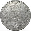 Монета 5 франков 1873 Бельгия