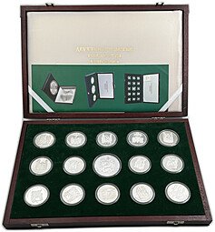 фото для Комплект 2000 ММД Двухтысячелетие Рождества Христова 15 медалей 16 oz Аверс