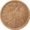 Монета 2 геллера 1911 Австрия