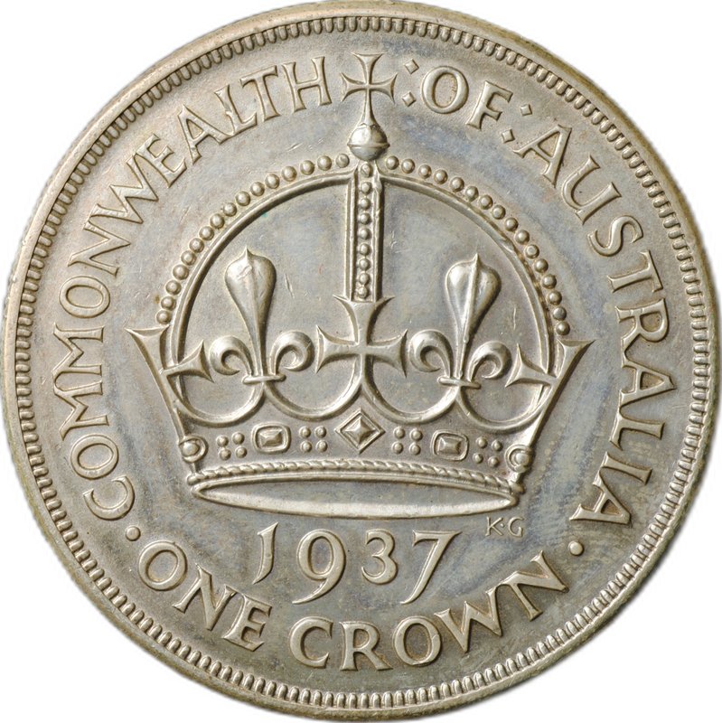Монета 1 крона 1937 Австралия