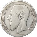 Монета 2 франка 1867 Крест на короне Бельгия