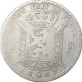 Монета 2 франка 1867 Крест на короне Бельгия