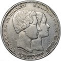 Монета 5 франков 1853 Свадьба Леопольда и Марии Генриетте 21-22 AOUT 1853 Бельгия