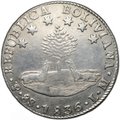 Монета 8 суэльдо 1836 Боливия