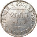 Монета 2000 реалов (рейс) 1907 Бразилия