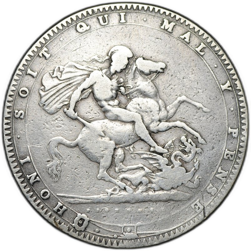 Монета 1 крона 1820 Великобритания