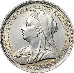 фото для Монета 1 шиллинг 1898 Великобритания Аверс