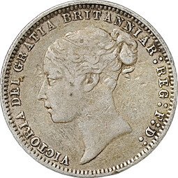 фото для Монета 6 пенсов 1877 Великобритания Аверс