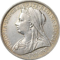 фото для Монета 2 шиллинга (флорин) 1900 Великобритания Аверс