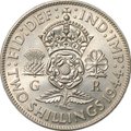 Монета 2 шиллинга (флорин) 1944 Великобритания