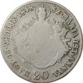 Монета 20 крейцеров 1848 SZ MÁRIA Венгрия