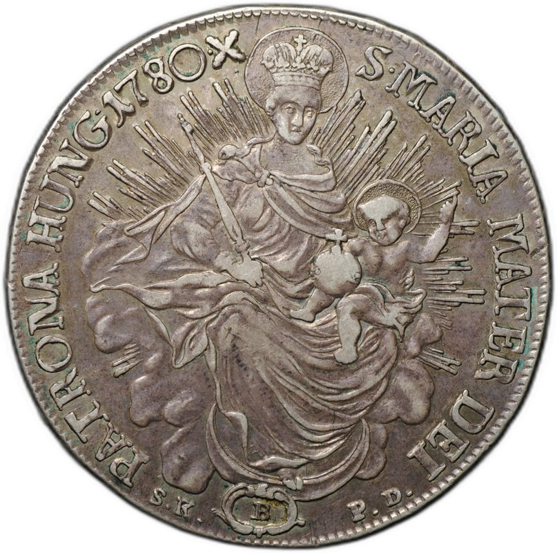 Монета 1 талер 1780 Венгрия