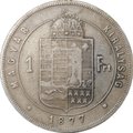 Монета 1 форинт 1877 Венгрия