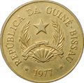 Монета 2 1/2 песо 1977 Гвинея-Бисау