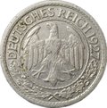 Монета 50 рейхспфеннигов (пфеннигов) 1927 A - Берлин Германия