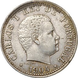 фото для Монета 1 рупия 1904 Индия Португальская Аверс