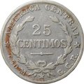 Монета 25 сентимо 1924 Коста-Рика