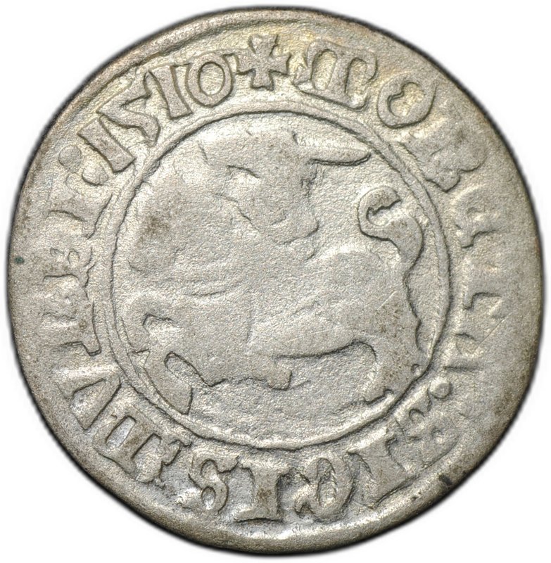 Монета 1/2 гроша 1510 Литва