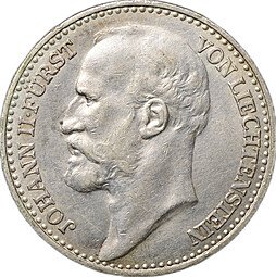 фото для Монета 1 крона 1900 Лихтенштейн Аверс