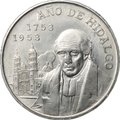 Монета 5 песо 1953 200 лет со дня рождения Мигеля Идальго-и-Костилья Мексика