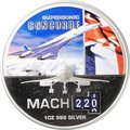 Монета 2 доллара 2011 Сверхзвуковые самолеты Конкорд Ниуэ