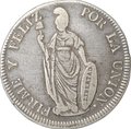 Монета 4 реала 1848 Перу