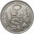 Монета 1 соль 1935 Перу