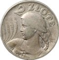 Монета 2 злотых 1925 Точка после даты Польша