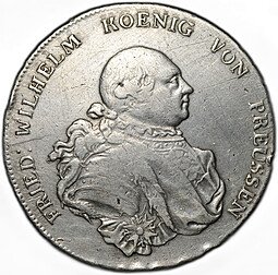 фото для Монета 1 рейхсталер (талер) 1789 А Пруссия Германия Аверс