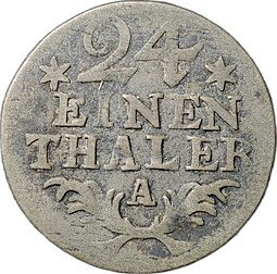 фото для Монета 1/24 талера 1786 Пруссия Германия Аверс
