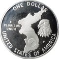 Монета 1 доллар 1991 P 38 лет Корейской войне США