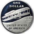 Монета 1 доллар 2003 P 100 лет первому полету США