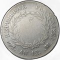 Монета 5 франков 1803 AN 12 M - Тулуза Франция