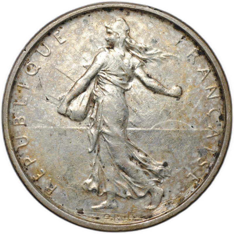 Монета 5 франков 1962 Франция