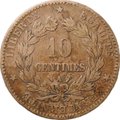 Монета 10 сантимов 1889 Франция