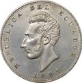 Монета 1 сукре 1897 Эквадор