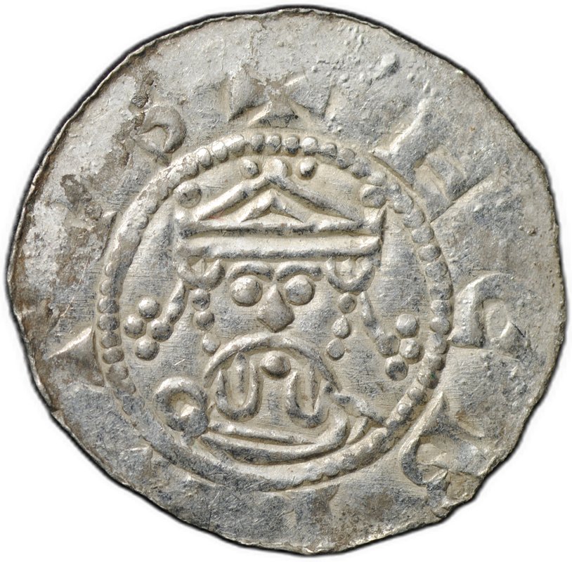 Монета Денарий 1068-1077 Экберт II Доккум Фрисландия Нидерланды