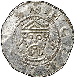 фото для Монета Денарий 1068-1077 Экберт II Эмнигем Фрисландия Нидерланды Аверс