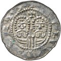 Монета Денарий 1068-1077 Экберт II Леуварден Фрисландия Нидерланды