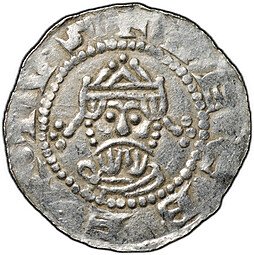 фото для Монета Денарий 1068-1077 Экберт II Леуварден Фрисландия Нидерланды Аверс
