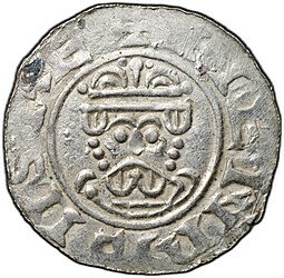 фото для Монета Денарий 1054-1076 Гронинген Епископ Вильгельм и Генрих III-IV кольцо слева Утрехт Нидерланды  Аверс
