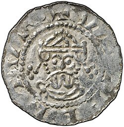 фото для Монета Денарий 1068-1077 Экберт II Леуварден Фрисландия Нидерланды Аверс