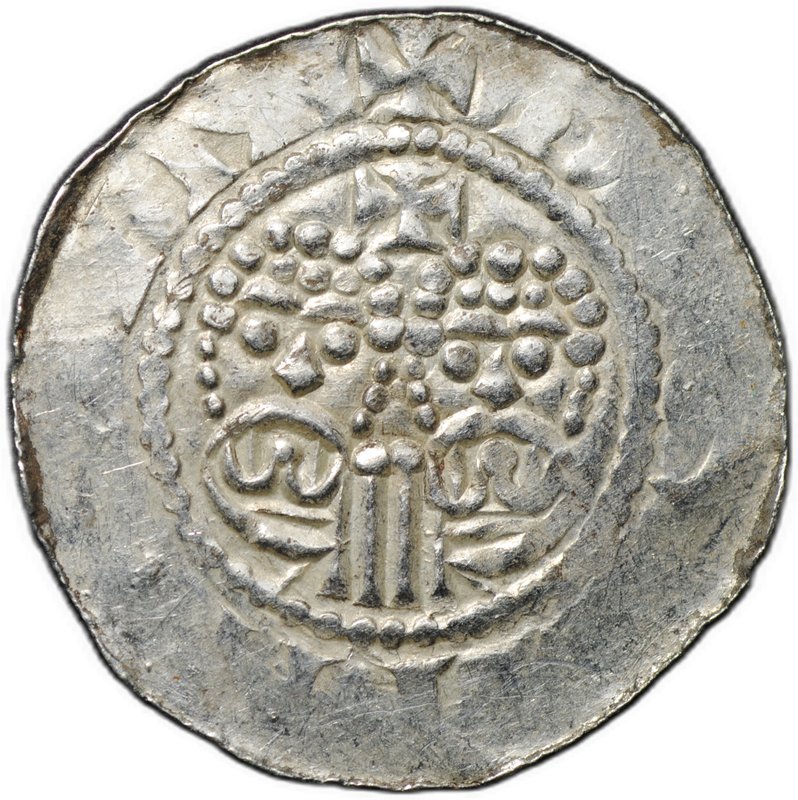 Монета Денарий 1068-1077 Экберт II Доккум Фрисландия Нидерланды