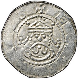 фото для Монета Денарий 1068-1077 Экберт II Доккум Фрисландия Нидерланды Аверс