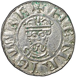 фото для Монета Денарий 1054-1076 Гронинген Епископ Вильгельм и Генрих III-IV кольцо слева Утрехт Нидерланды Аверс