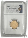 Монета 20 марок 1904 L Русская Финляндия слаб ННР MS 63