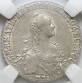 Монета Полуполтинник 1770 ММД ДМ слаб ННР AU 58