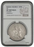 Монета 1 рубль 1894 АГ слаб CPRC XF Det.