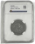 Монета 1 рубль 1740 СПБ слаб ННР VF Det.