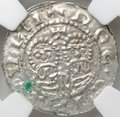 Монета Денарий 1068-1077 Экберт II Доккум Фрисландия Нидерланды слаб ННР MS 62
